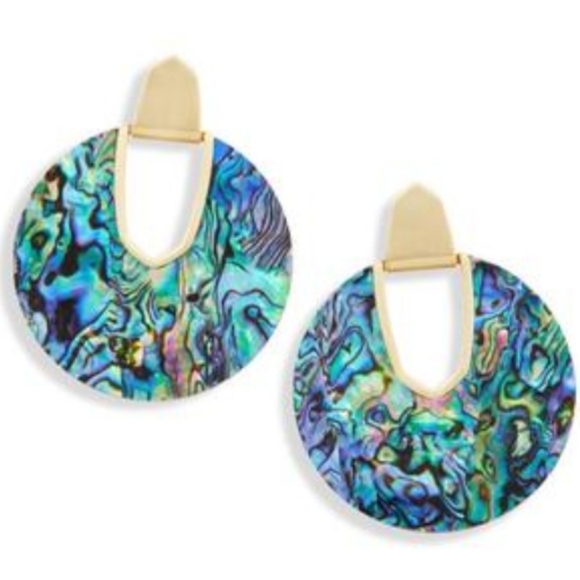 Iridescent Circle Statement Earrings BOUTIQUE ITEM - Picture 11 of 13